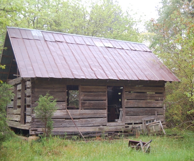 Original Douglass family log home and later used as kitchen.