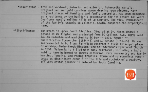 Courtesy of the S.C. Dept. of Archives and History