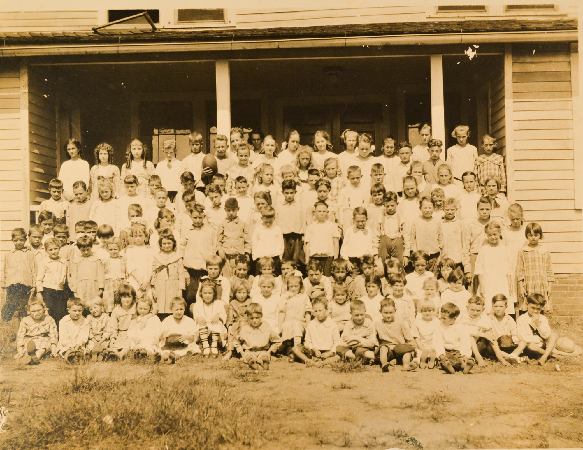 WINNSBORO TEXTILE MILL SCHOOL CA. 1920 - ENLARGEMENT