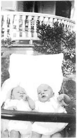 The Green children (F.L. Green, III and John Meade Coleman) at their grandmother’s home on South Congress Street. Courtesy of the Green Collection.
