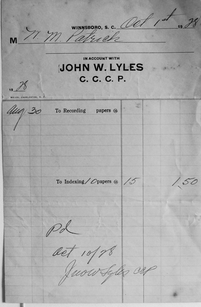 John W. Lyles was also a Winnsboro cotton broker.