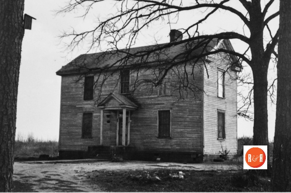The historic Beaver Creek parsonage. Courtesy of the S.C. Dept. of Archives and History