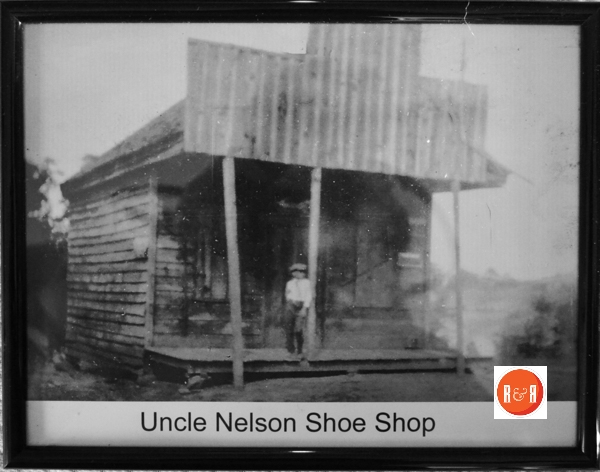 Mr. Nelson’s shoe shop was operated by a local African American businessman who’s shop was in the heart of the Jenkinsville Community next to the Douglas Chappell store.