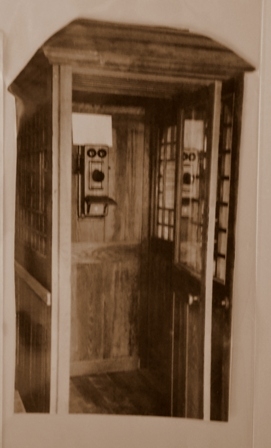 Wooden phone booth at Yarborough’s Store.