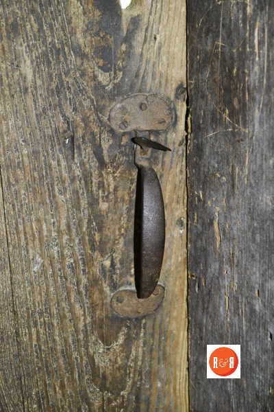 Forged thumb latch and handle.