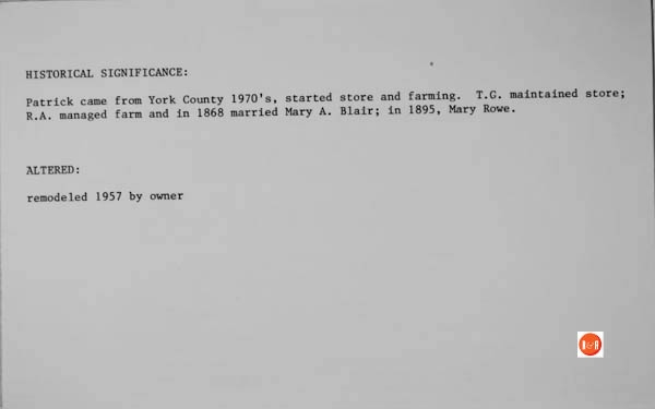 Courtesy of the SC Dept of Archives and History – 1986