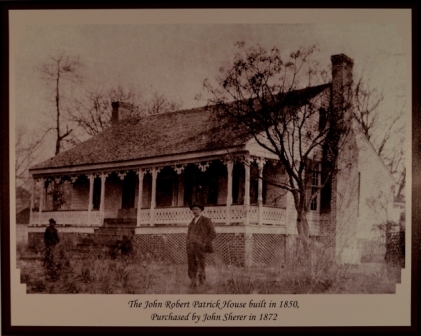 John Robert Patrick’s Home in York County sold to the Sherer family in circa 1873 followiing the move by the Patricks to White Oak.