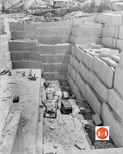 Quarry pit in circa 1953 – image courtesy of Earnest Ferguson.