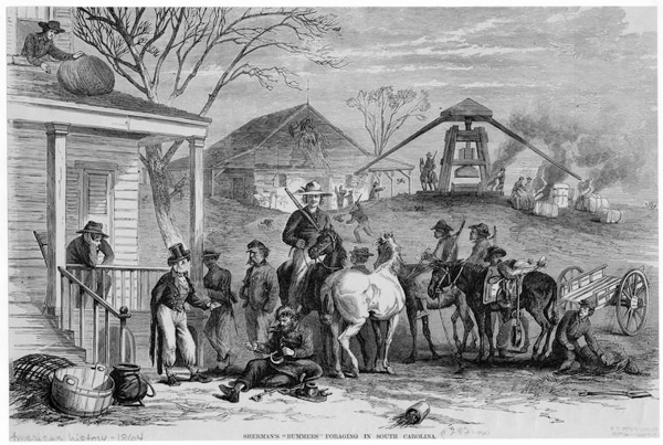 This famous S.C. etching depicts the intentional demoralization of S.C.’s citizens by Sherman’s troops. Courtesy of the Miriam and Ira D. Wallach Division of Art, Prints and Photographs: Print Collection, The New York Public Library. The New York Public Library Digital Collections