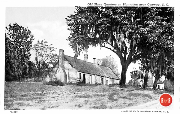 Postcard images of former slave cabins.  Courtesy of the AFLLC Collection - 2017