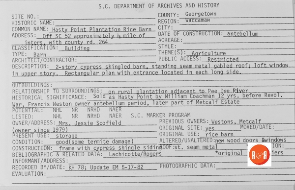 Courtesy of the S.C. Dept. of Archives and History