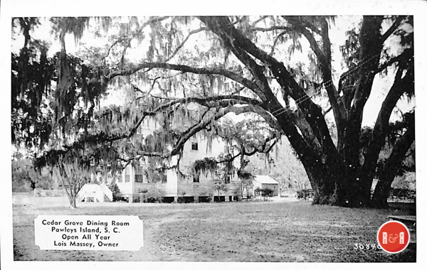 Image of Cedar Grove as a postcard.  Courtesy of the AFLLC Collection - 2017