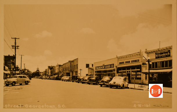 Front Street in the 1940's. Courtesy of the Martin Postcard Collection - 2014