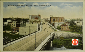 View of progressive Greenville, S.C. ca. 1920. Courtesy of the Willis Postcard Collection - 2016