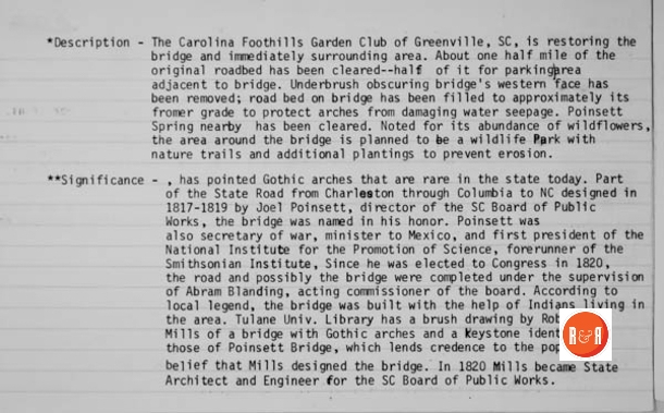 Courtesy of the SC Dept. of Archives and History – 1981
