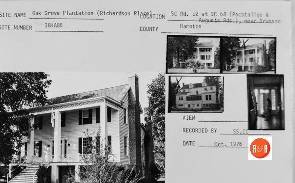 Courtesy of the SC Dept. of Archives and History – 1976