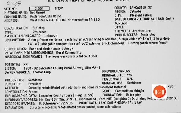 Courtesy of the S.C. Dept. of Archives and History