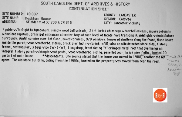 Courtesy of the South Carolina Department of Archives and History