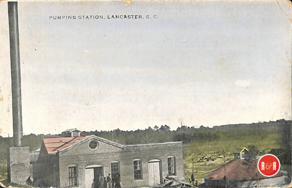 View of the old waterworks and pumping plant in Lancaster, S.C.  Courtesy of the AFLLC Collection - 2017
