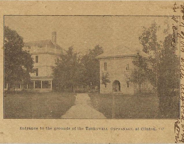 Post Card view of the Thornwell Orphanage in Clinton, S.C.