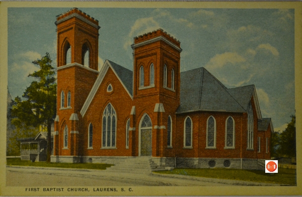 This handsome brick facade was constructed in 1911. Information from: Laurens Co Postcard Series, LCMA, Arcadia Publishing – 2007
