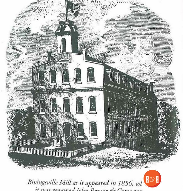 Bivingsville Mill constructed by Thomas Badgett in Gendale – Spartanburg County, S.C. – Courtesy of Martin Meek