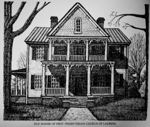 Image courtesy of the Laurens County Sketchbook, J. S. Bolick, Artist - Author