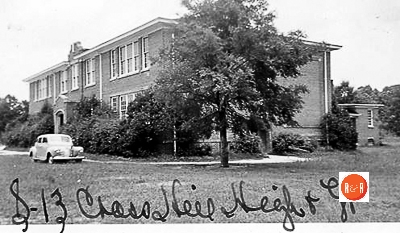 Cross Hill High School – Courtesy of the SCDAH, image taken between 1935-1950.