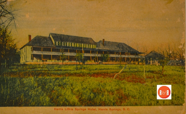 Image of the Harris Springs Hotel postcard.  Courtesy of the Martin Collection