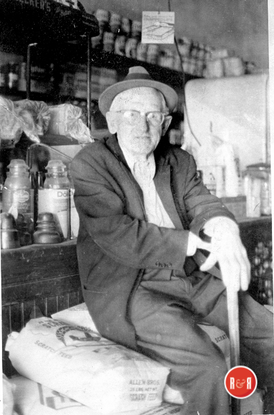 Mr. Effie Owings in 1948 at the Bryson Stoddard Store.