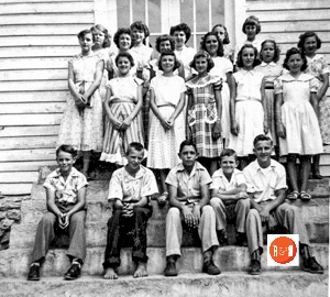 Dial Church Youth – 1st Row: UN, Moore, UN, Don Armstrong, Billy Campbell, Alvin Tucker, 2nd Row: Rose Thomason, Frances Armstrong, UN,UN,UN, Nancy Bagwell, Grace Cooley, 4th Row: Frances Leopard, Linda Gray, Barbara Hellams, Martha Thompson, Dorothy Wilson
