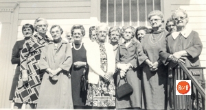 Ladies of the Dial Church 1st Row: Lilly Thomason, Letha Campbell, Nannie Hellams, Emma Harris Ruth Gray, Bessie Harris, 2nd Row: June Tucker, Jewel Gray, Marie Thomason, Marcelle Willis, Sallie Wood, Clara Henderson, Leo Willis