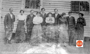 Gray Court – Owings High School circa 1912 – Principal Fennely, Assist. Taeacher Nannie Simpson, Lillie Thomason, Erskine Stoddard, Marion Bryson, Marvin Curry, Elford Rogers, Lydie Curry, Lena Ropp, Gladys Gray and Miss Simpson