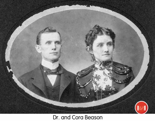 Dr. and Mrs. (Cora) Beason, whose children are pictured above.  Courtesy of the GCO Historical Society