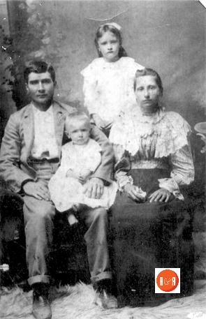 Thomas Benjamin Campbell (1869-1932) wife, Mary (Mammie) Godfrey Campbell, with daugher; Lelia and son Russell.