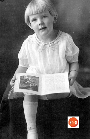 Ora McDonald Muse at age three in 1917.