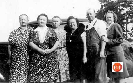 Alfra Kennedy, Ila Stephens, Vivian Hughes, Nannie Godfrey, Nye Owens and Agnes Grant