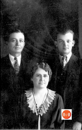 Family picture of Willie T. Owings and Eual Cheeck Owings with their son, Horace.
