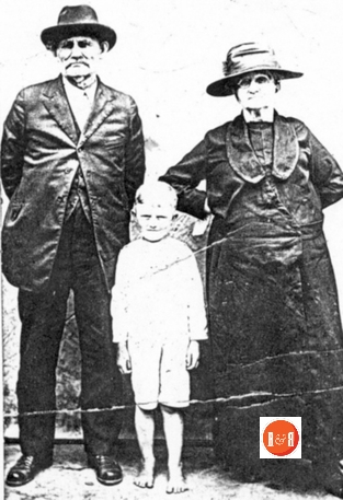 Jake Watson and Isabella Curry Watson with their grandson.