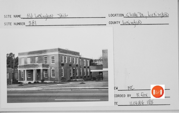 Courtesy of the S.C. Dept. of Archives and History – Old Jail