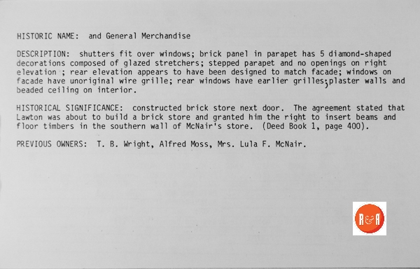 Courtesy of the S.C. Dept. of Archives and History