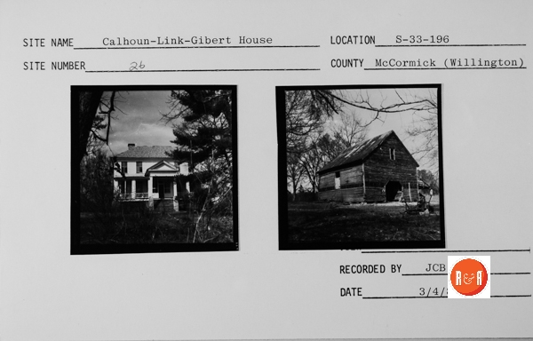 Courtesy of the SC Dept. of Archives and History