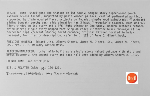 Courtesy of the SC Dept. of Archives and History