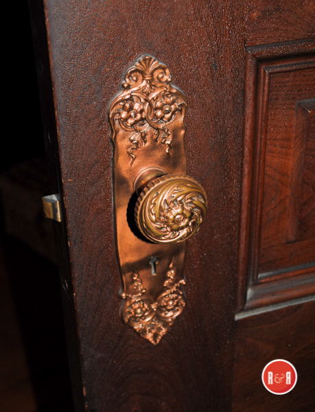 The hardware throughout the house is exquisite.