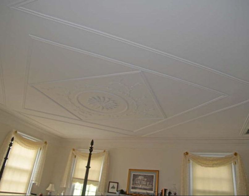 Restored ceiling in the Dominick House - Courtesy of Michael Turner