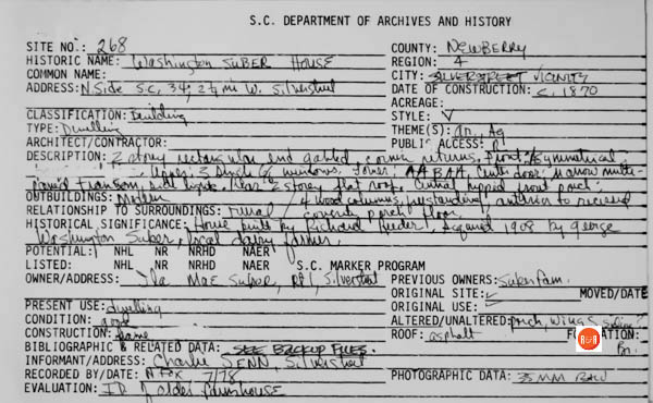 Courtesy of the SC Dept of Archives and History – 1986