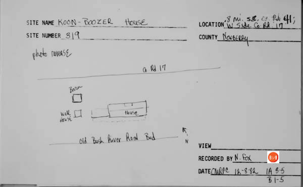 Courtesy of the SC Dept. of Archives and History – 1979