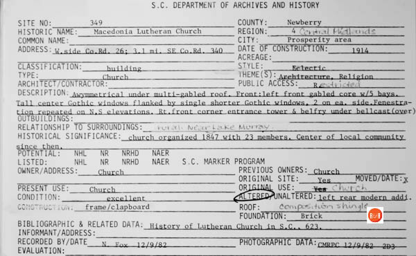 Courtesy of the SC Dept. of Archives and History – 1982