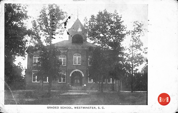 Rare postcard image of the Westminster Graded school, ca. 1900-10.  Courtesy of the AFLLC Collection - 2017