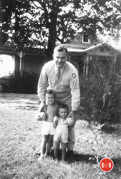 The army man out front is my granddaddy (Ray Newton Gambrell) with my dad (Richard Henry Gambrell) and my uncle (Robert Gambrell).